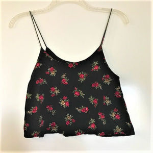 BRANDY MELVILLE FLORAL PRINT CROP TOP